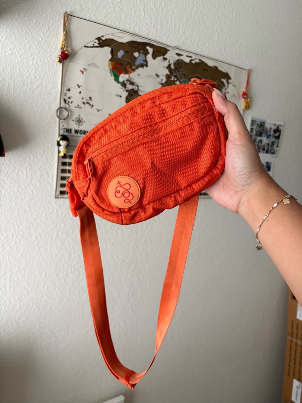 Orange Baboon to the Moon Fanny Pack Mini